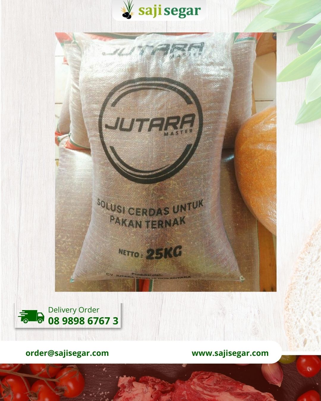 beras merah karungan 25kg jutara master